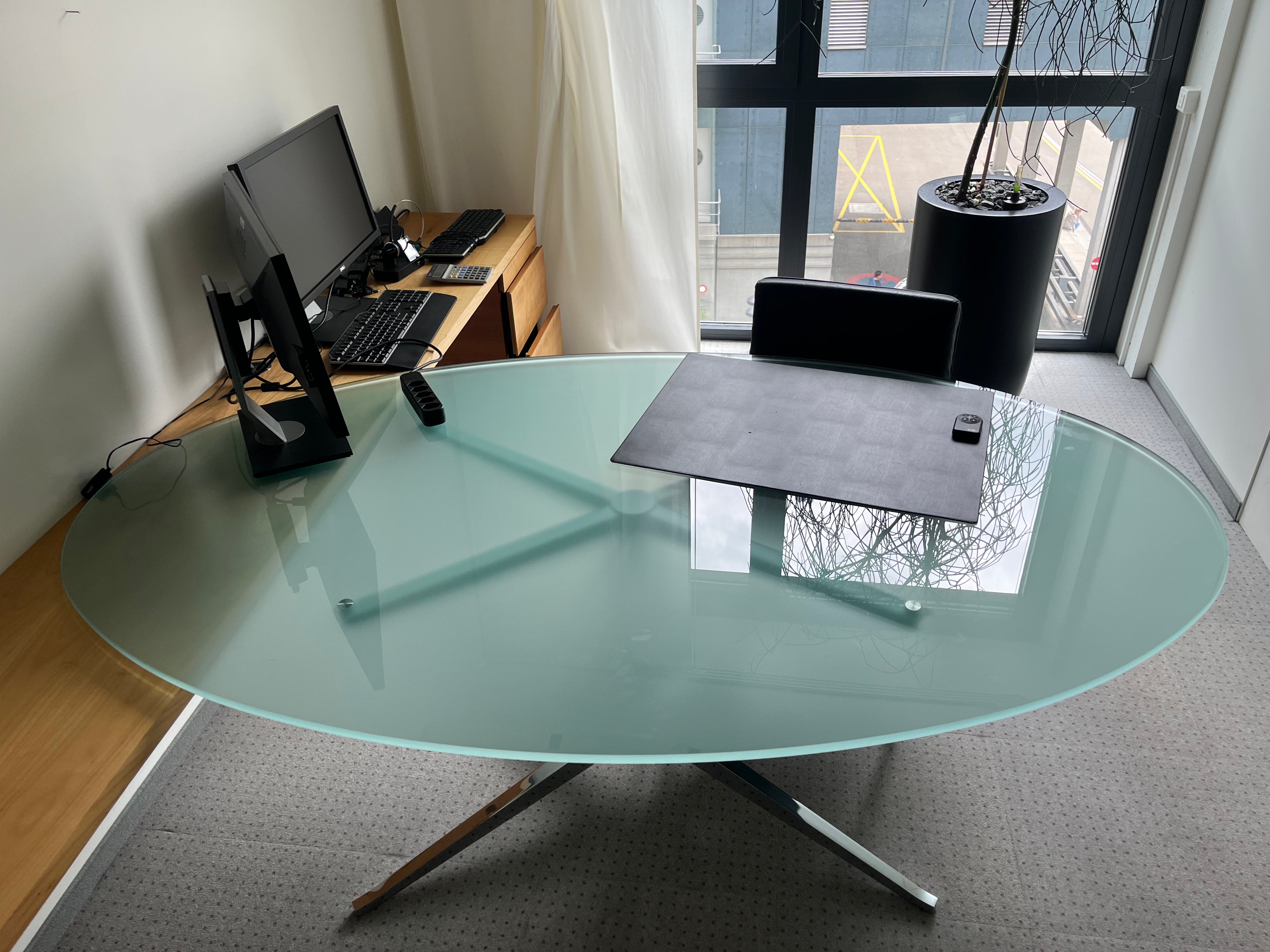 KNOLL INTERNATIONAL FLORENCE TABLE DESK - OVAL 195cm B0740