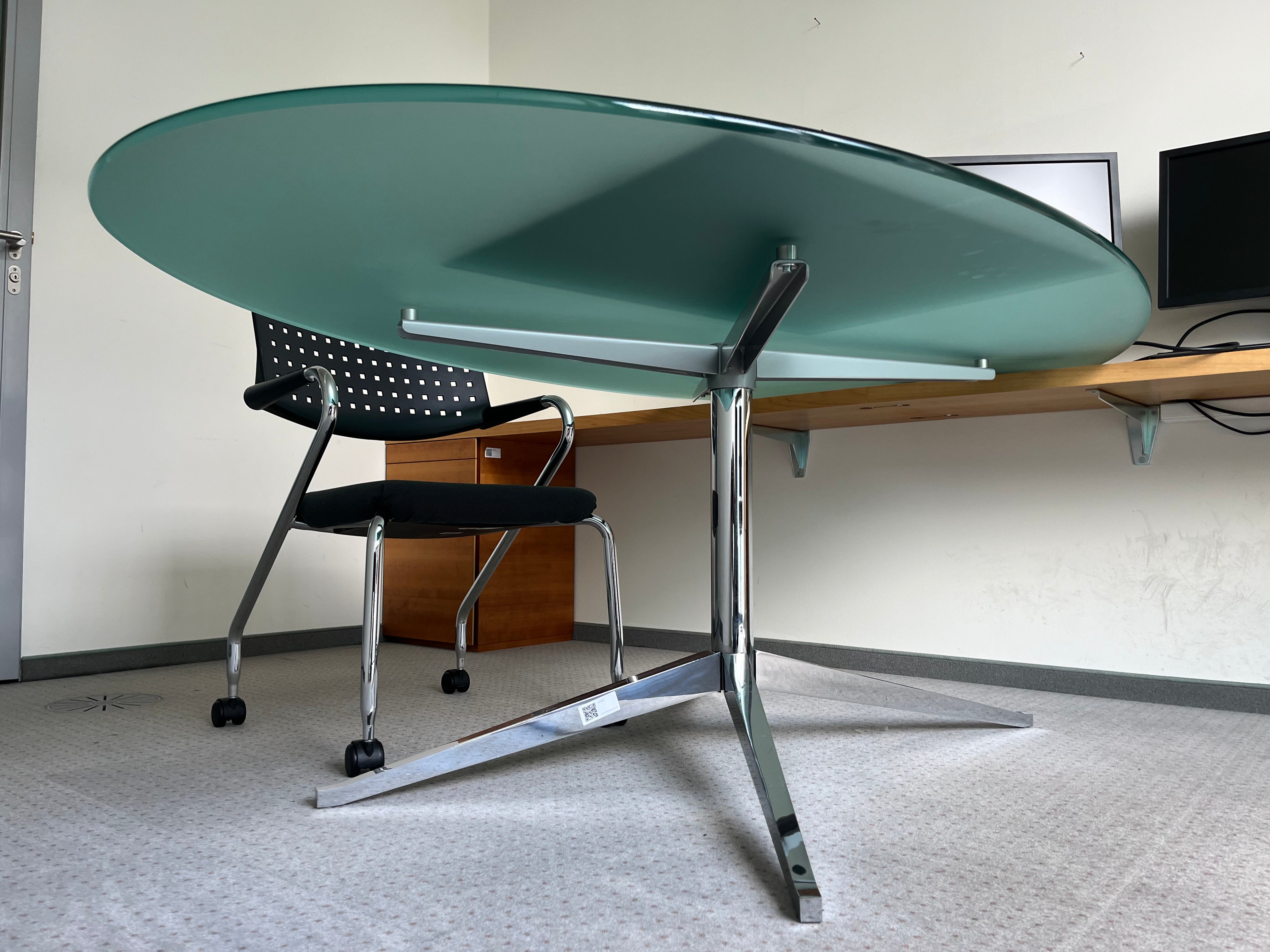 KNOLL INTERNATIONAL FLORENCE TABLE DESK - OVAL 195cm B0740