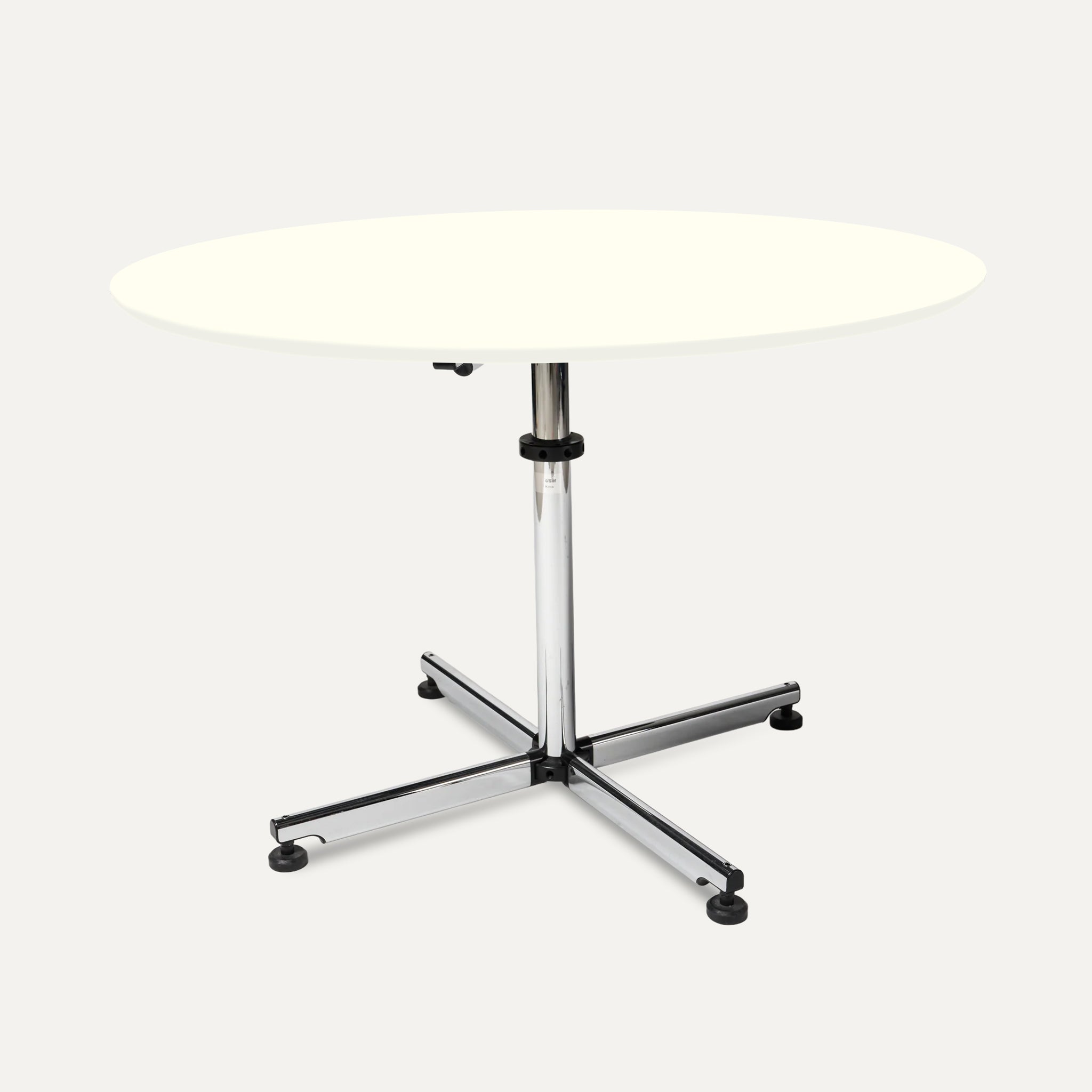USM Kitos Tisch rund MDF Reinweiss