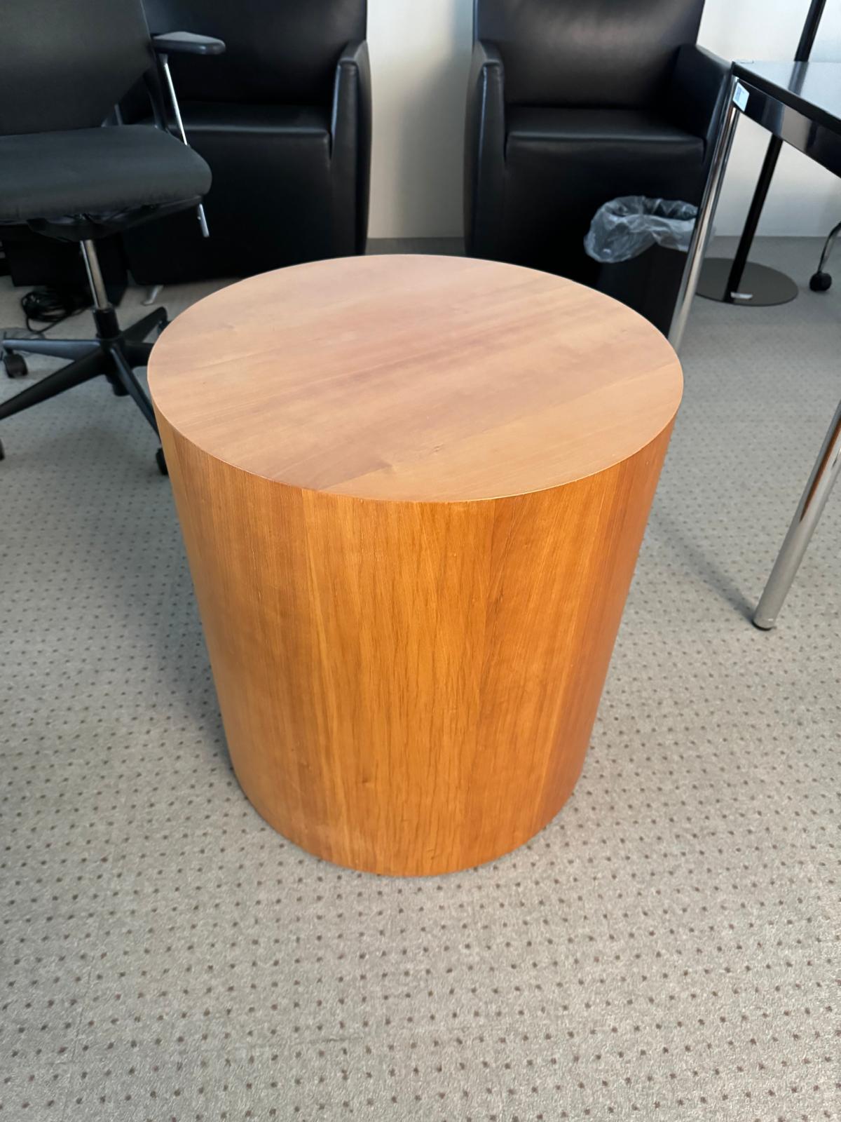 Holztisch rund mit Öffnung 58x60cm B0736