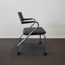 Vitra Visaroll 3 • Vis a Vis mit Rollen • Schwarz B0888