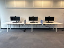 Vitra Joyn Bench Arbeitstisch für 6 Plätze, Weiss, 480 × 100 cm