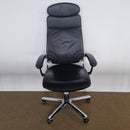Girsberger Chefsessel Leder schwarz