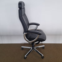 Girsberger Chefsessel Leder schwarz