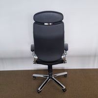 Girsberger Chefsessel Leder schwarz