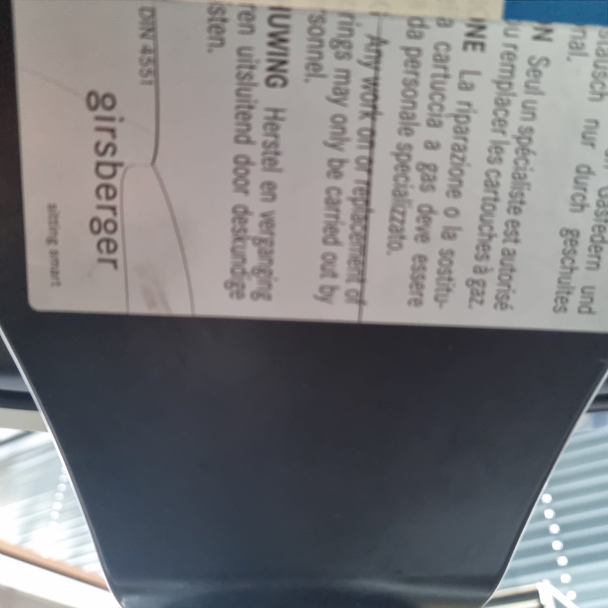 Girsberger Chefsessel Leder schwarz