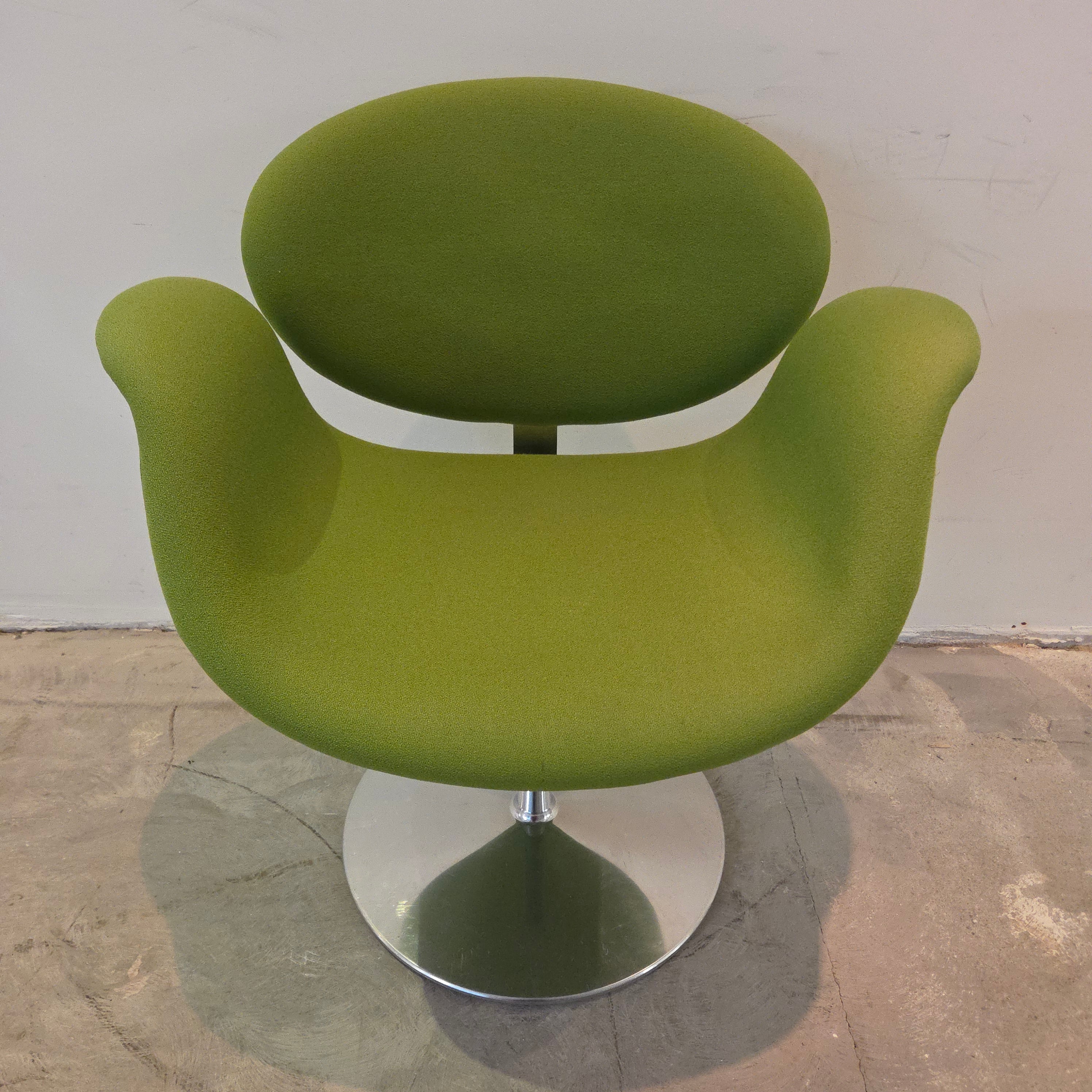 Pierre Paulin „Little Tulip“ Stuhl Artifort – Grün