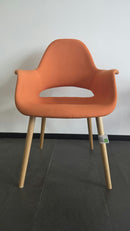 Vitra Organic Chair Sessel (Eames & Saarinen), Stoff Koralle