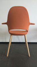 Vitra Organic Chair Sessel (Eames & Saarinen), Stoff Koralle