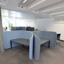 Tischtrennwand (Desk Screen) für Ecktische, freistehend