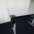 USM Haller Schreibtisch Perlgrau – Elektrisch Höhenverstellbar (Sitz-Steh-Tisch)