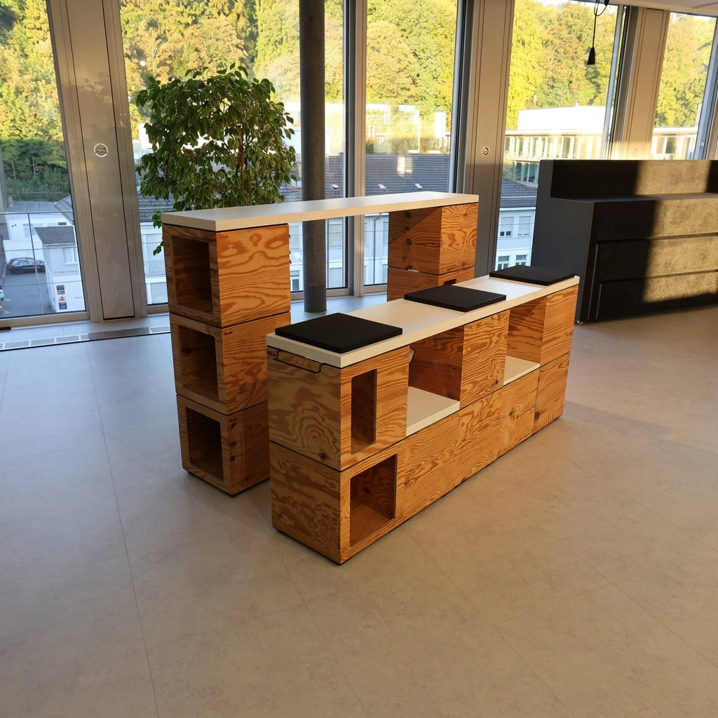 Bene Pixel Besprechungsinsel: Hochtisch und Bank