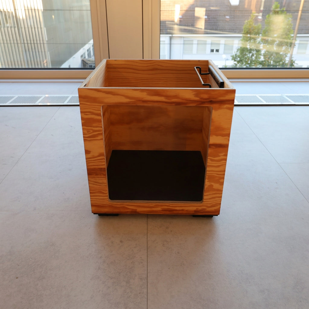 Bene Pixel Box, grosse Öffnung, Kiefer, 36 × 36 × 38 cm