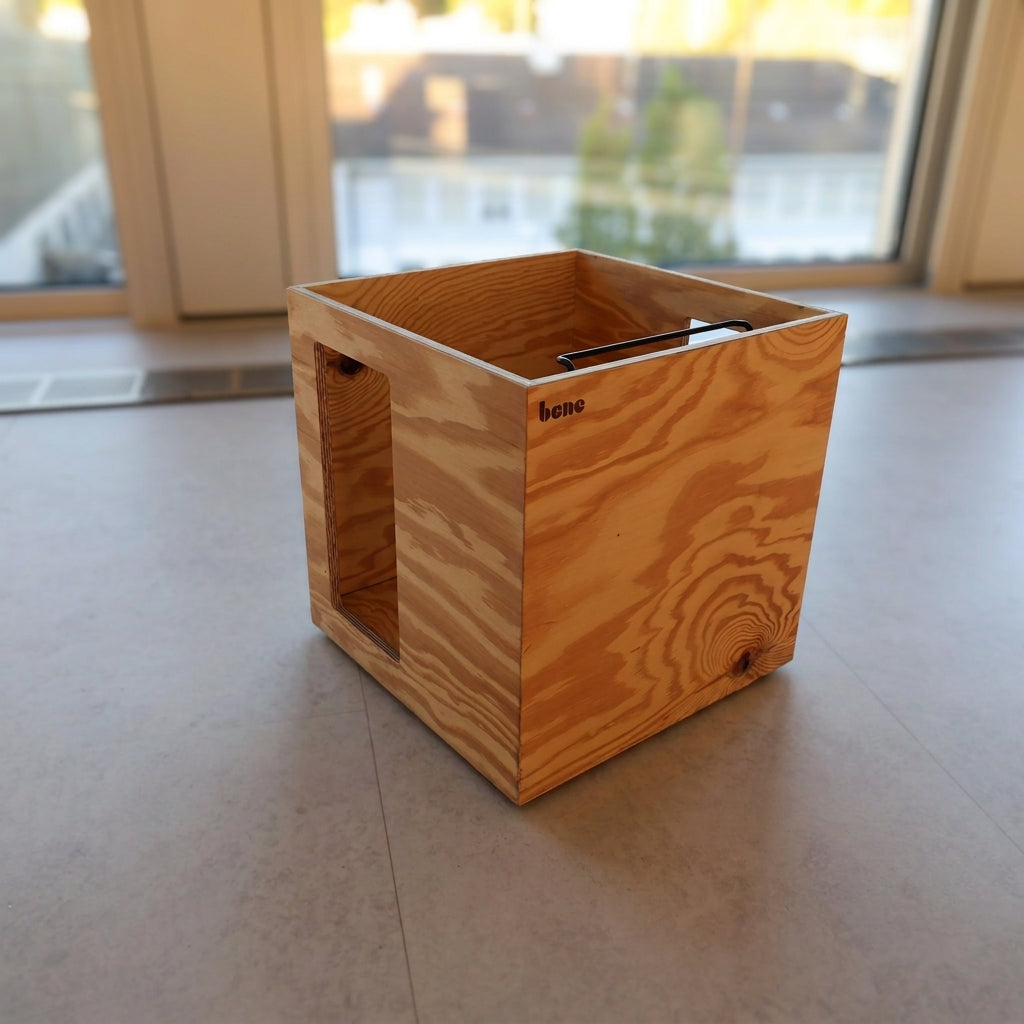 Bene Pixel Box seitlich offen, Kiefer natur, 36×36×38 cm