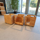 Bene Pixel Box mit seitlicher Öffnung, Kiefer natur, 36 × 36 × 38 cm