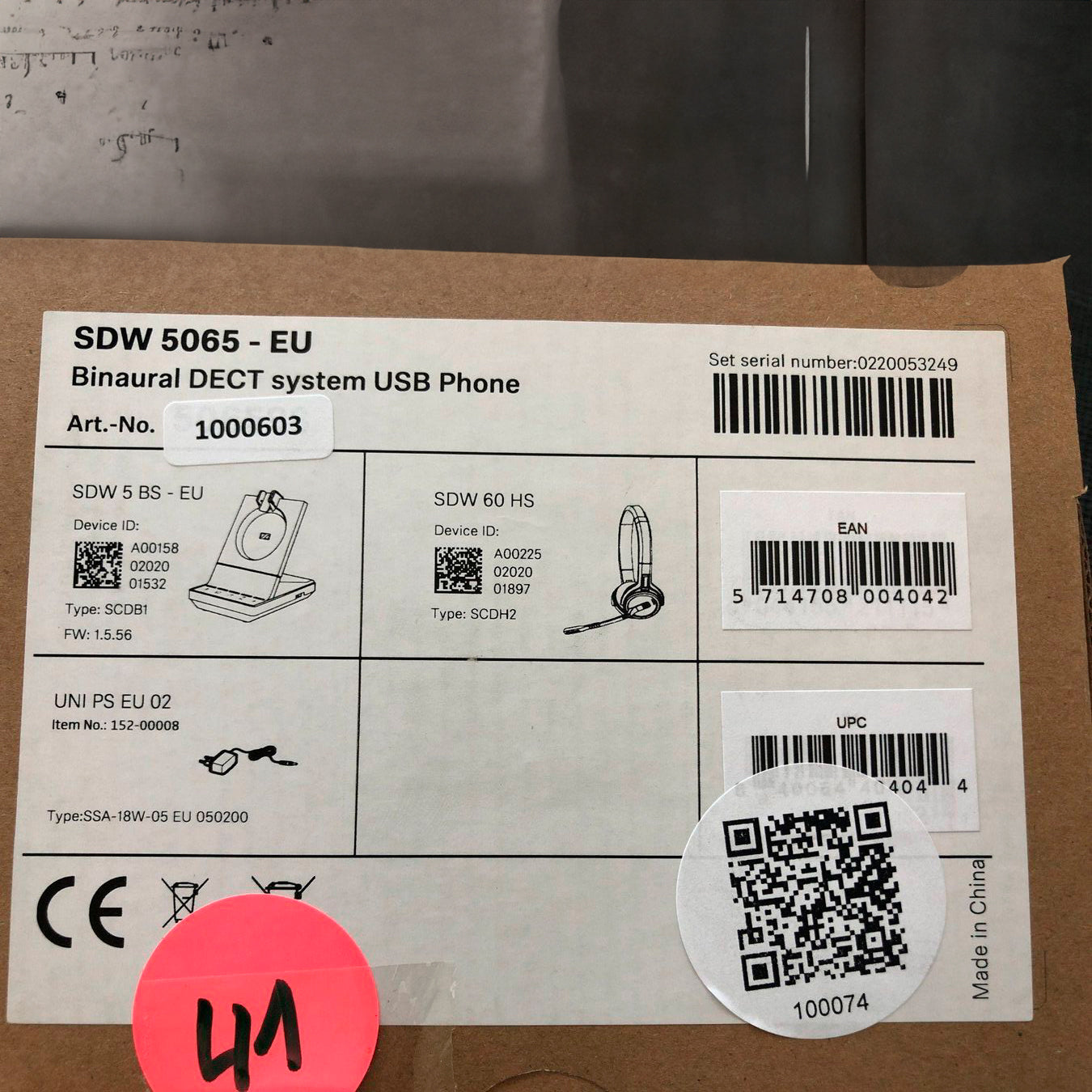 Sennheiser Headset EPOS SDW 5065 B0176