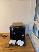 USM Regal 1x2 Anthrazit auf Rollen