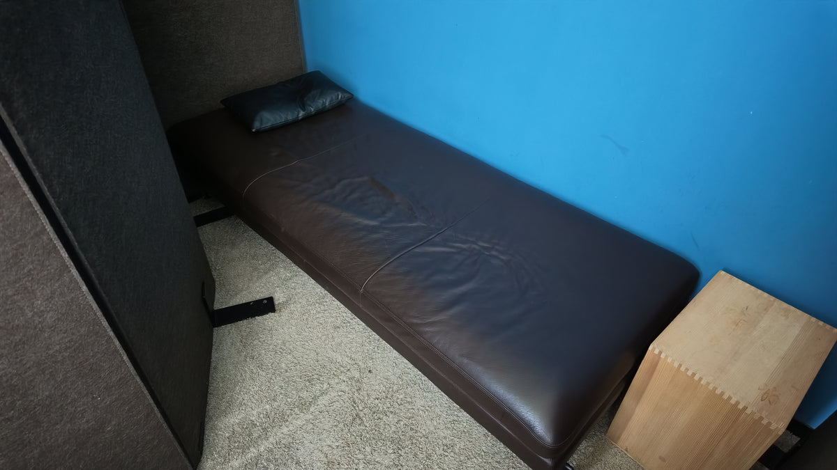 Schlafsofa, Schwarz, 185 × 75 cm