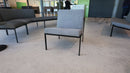 Artek Kiki Lounge Chair Sessel, Grau, Gestell Schwarz