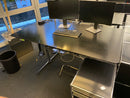 Höhenverstellbarer USM Kitos E2 175x90cm Eiche schwarz