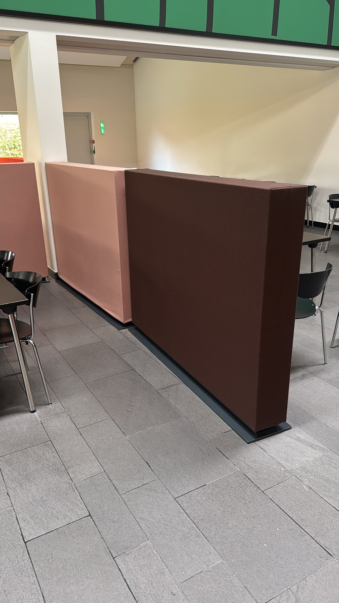 Ricantes Akustik-Trennwand / Stellwand, Braun, 174 × 132 cm