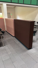 Ricantes Akustik-Trennwand / Stellwand, Braun, 174 × 132 cm