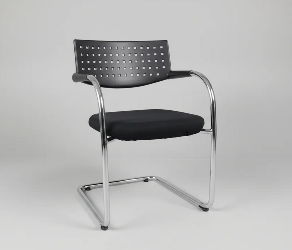 Vitra Visavis Freischwinger, Schwarz – leicht gebraucht