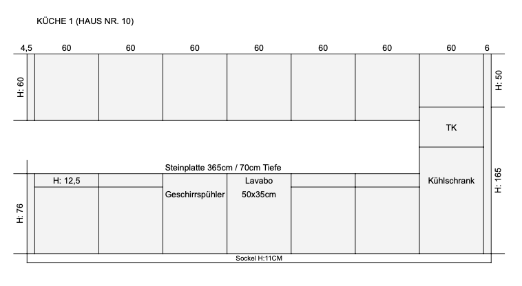 Hochwertige Küche 420cm Lang - 1 von 5