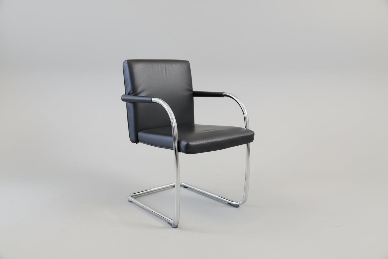 Vitra Visasoft Freischwinger Stuhl Leder