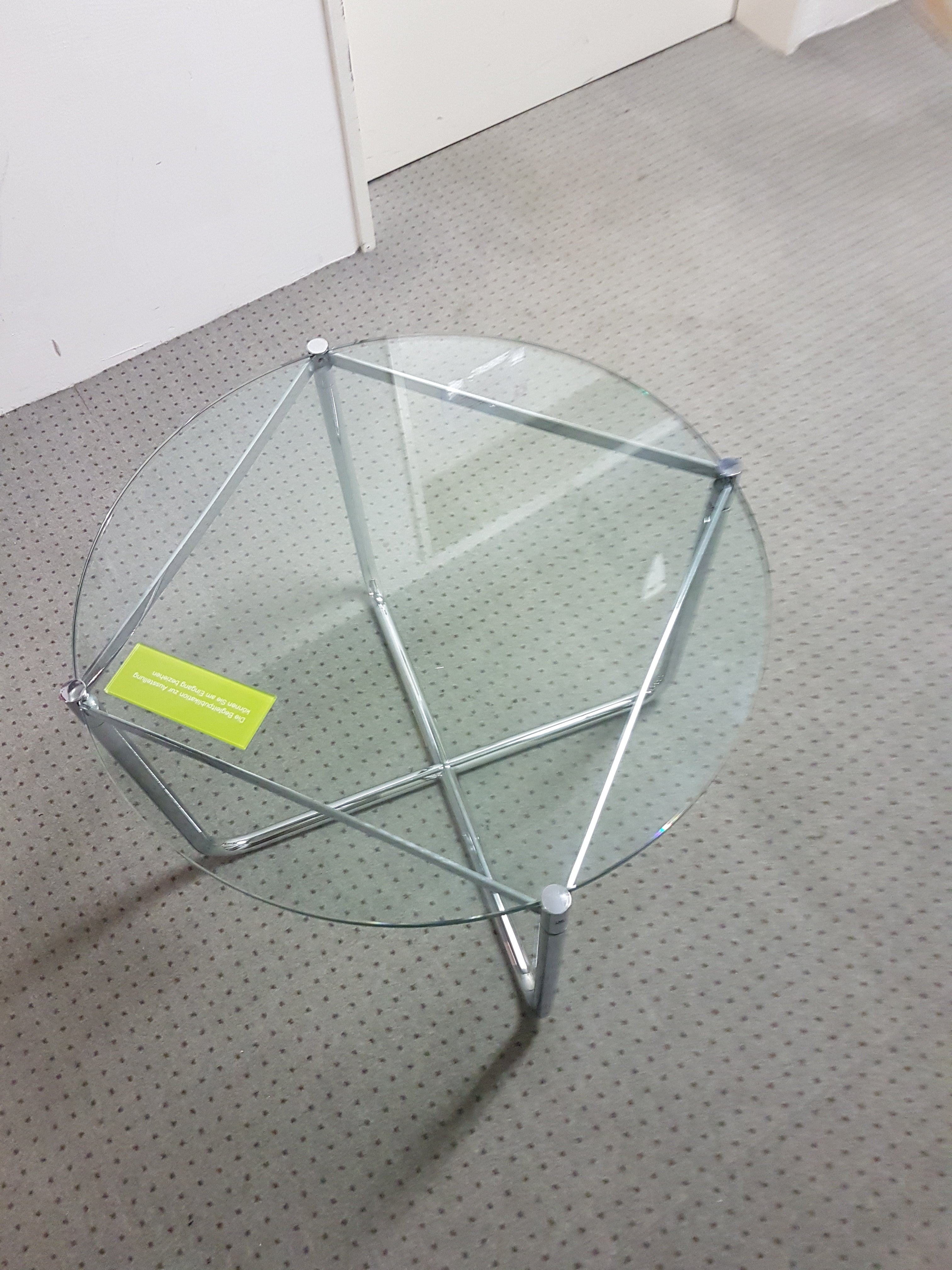 Knoll International MR Table Loungetisch rund Glas