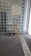 IKEA Lauters Stehleuchte, Esche / Weiss