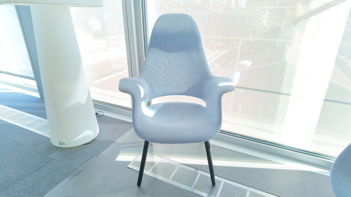 Vitra Organic Highback Sessel, Stoff Blau