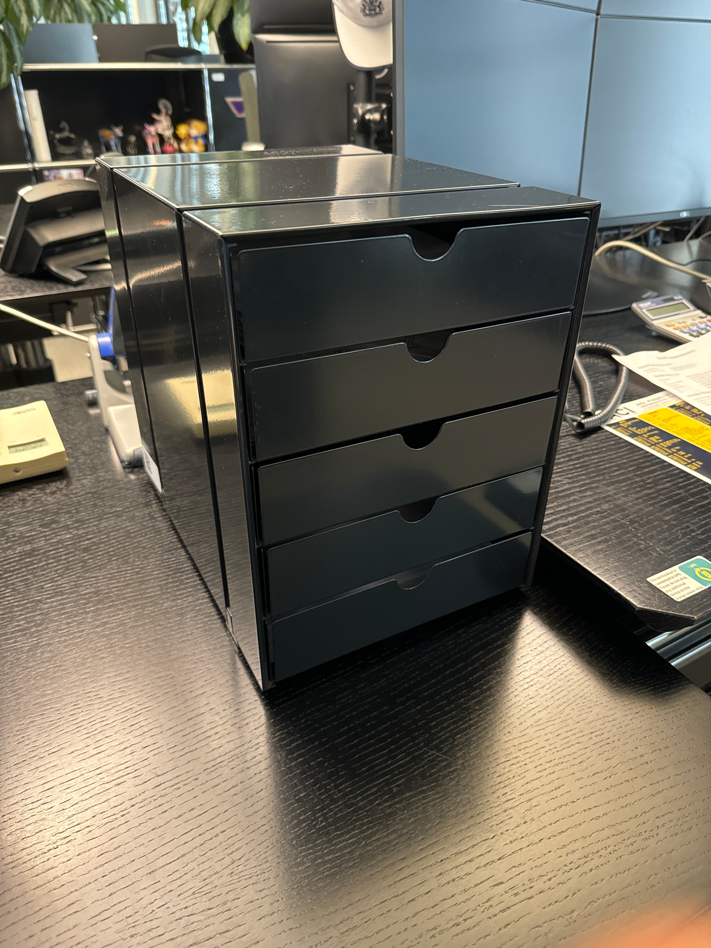 USM INOS 5er Schubladenkasten  Graphitschwarz B0763