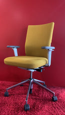 Bürodrehstuhl, Stoff Senfgelb