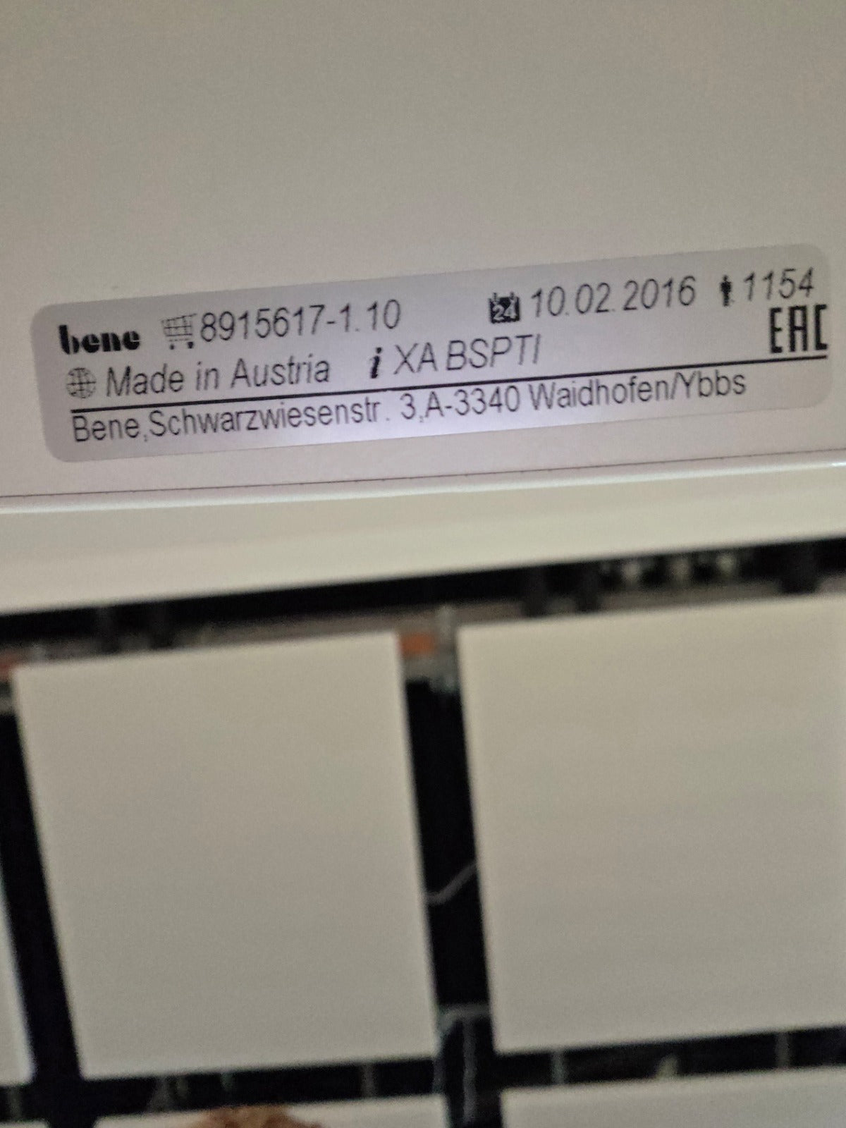 Bene Tisch Quadratisch weiss