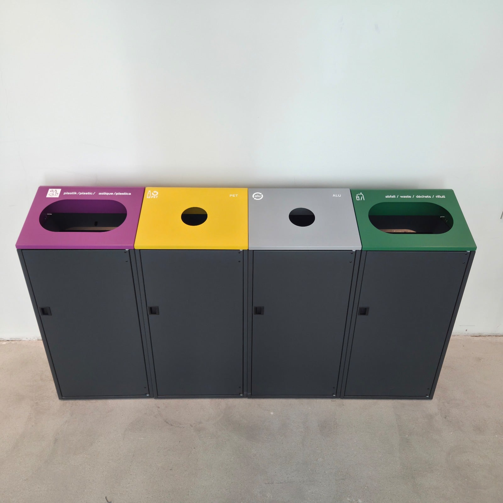 Hochwertiger Abfalleimer RecyclingStation