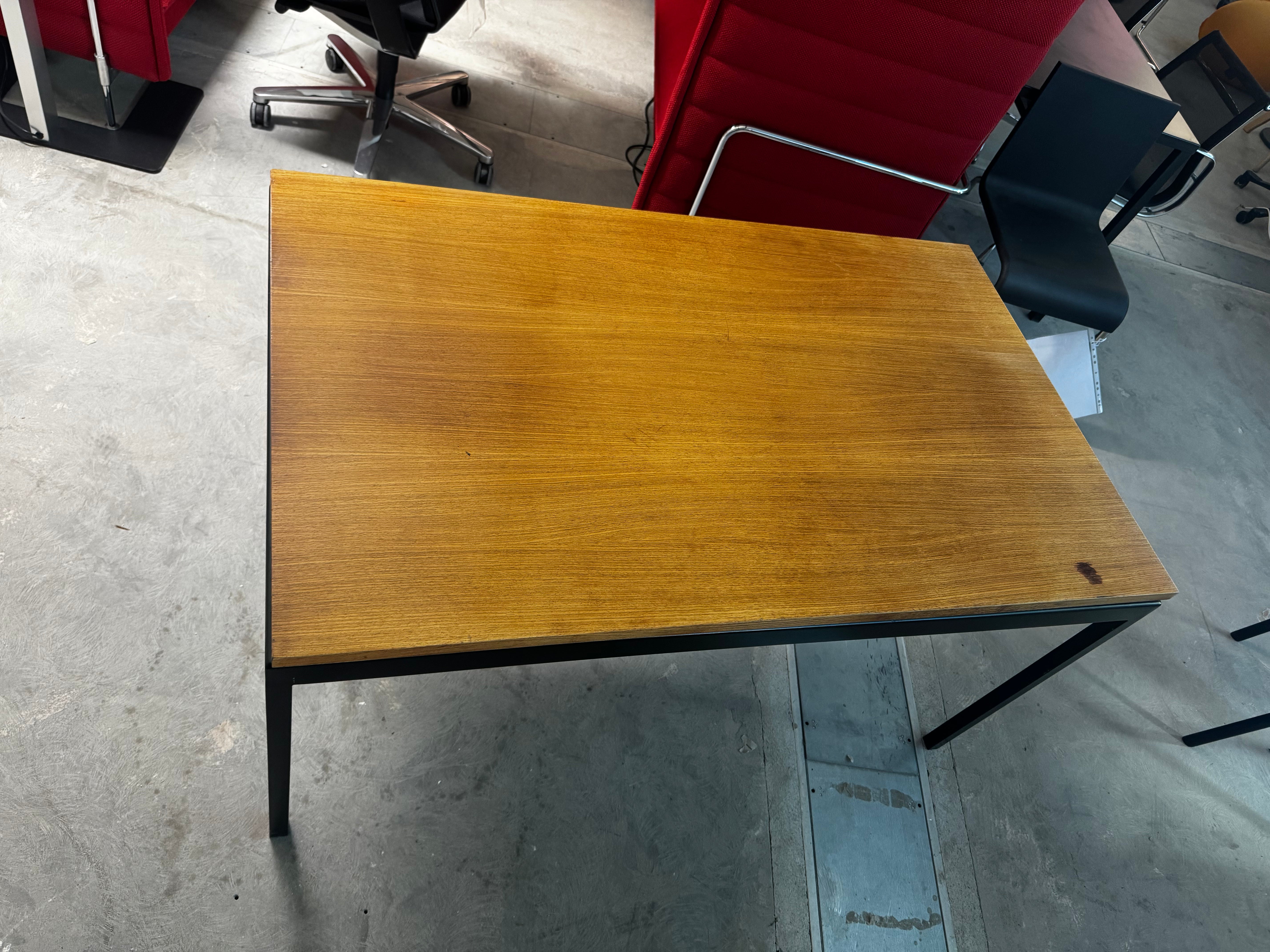 Vintage Tisch Palisander Metall schwarz ähnlich Idealheim Dieter Wäckerlin