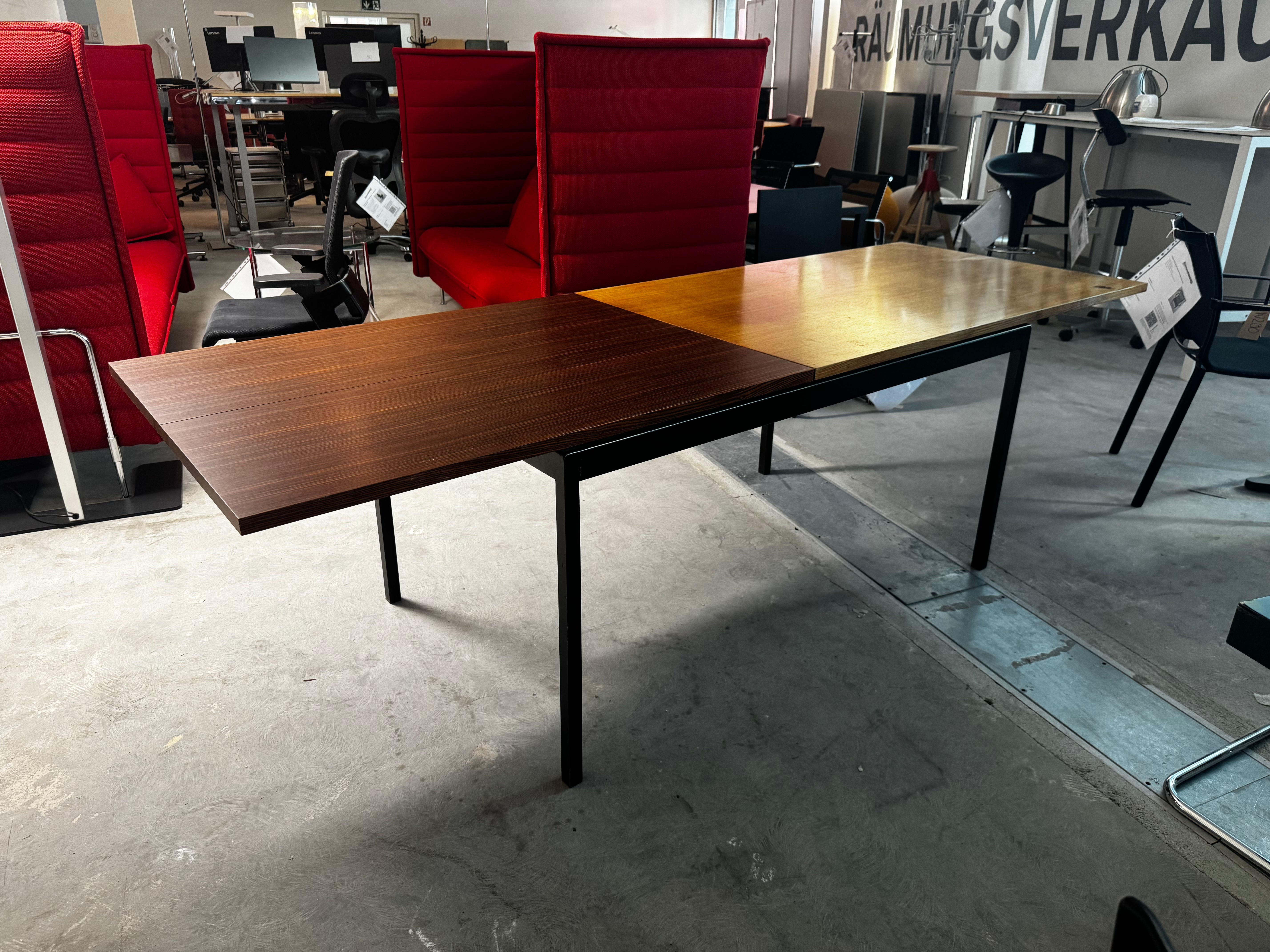 Vintage Tisch Palisander Metall schwarz ähnlich Idealheim Dieter Wäckerlin
