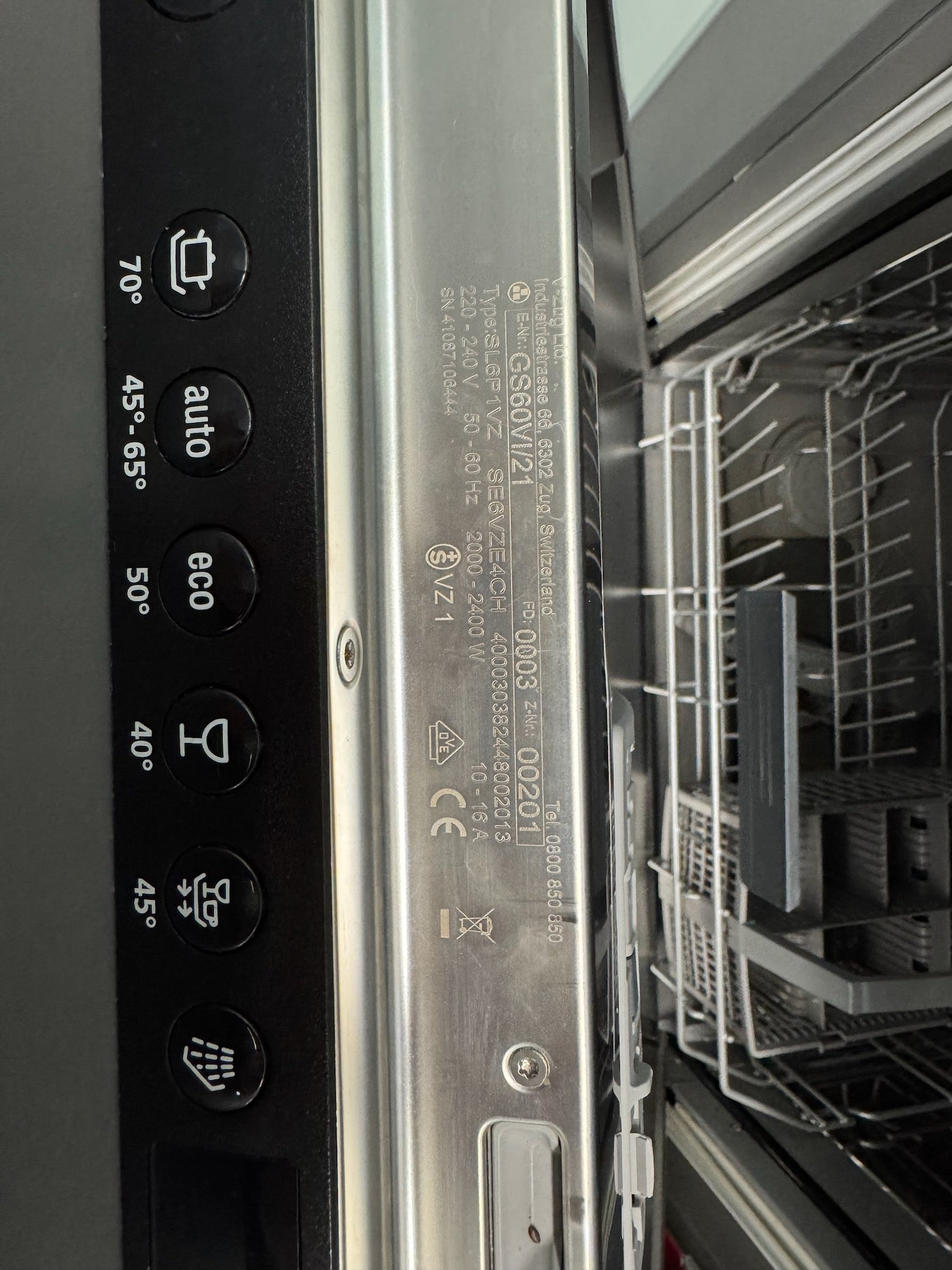 Geschirrspüler V Zug Adorina 60cm