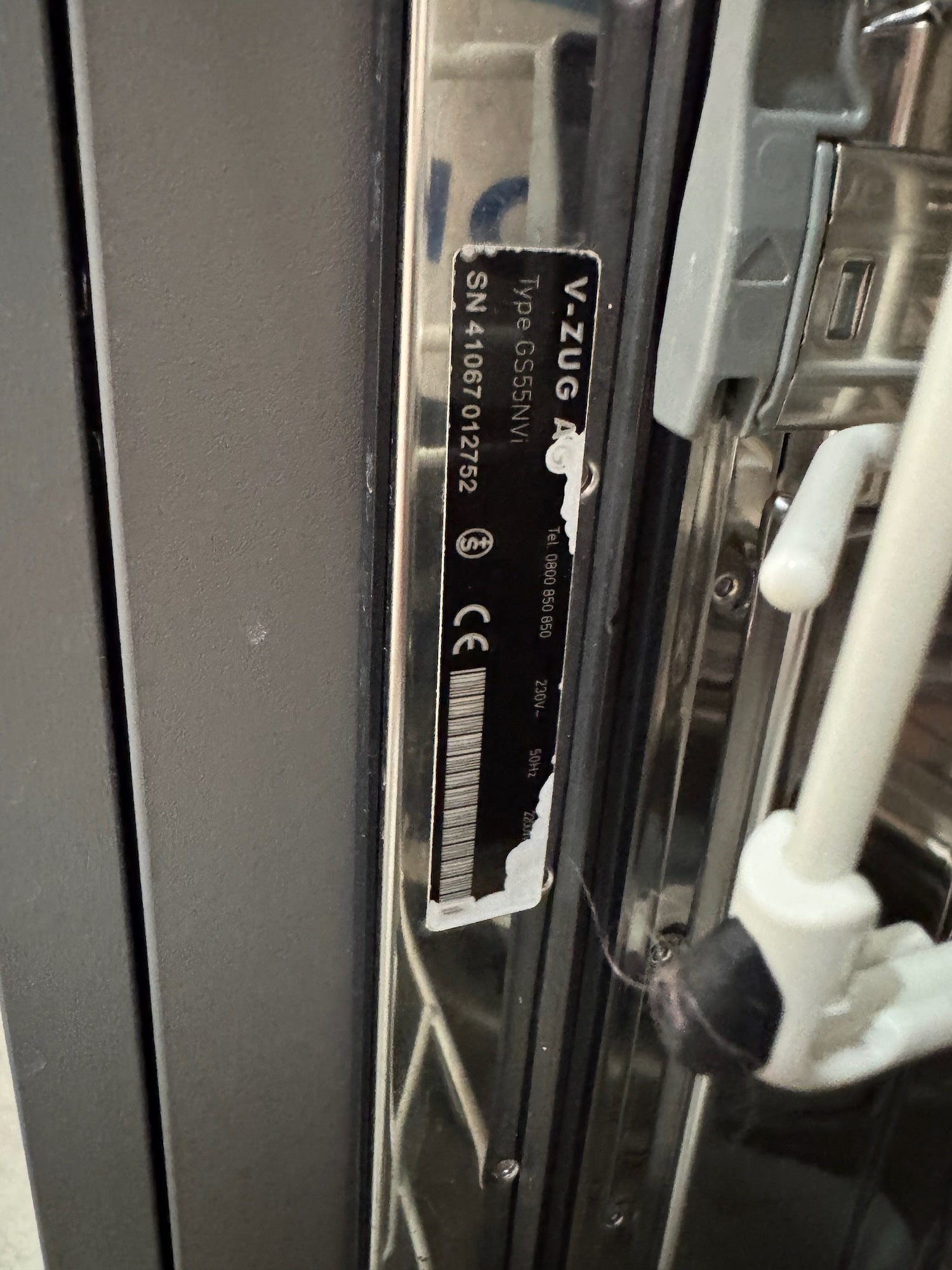 Geschirrspüler V Zug Adora N 55cm