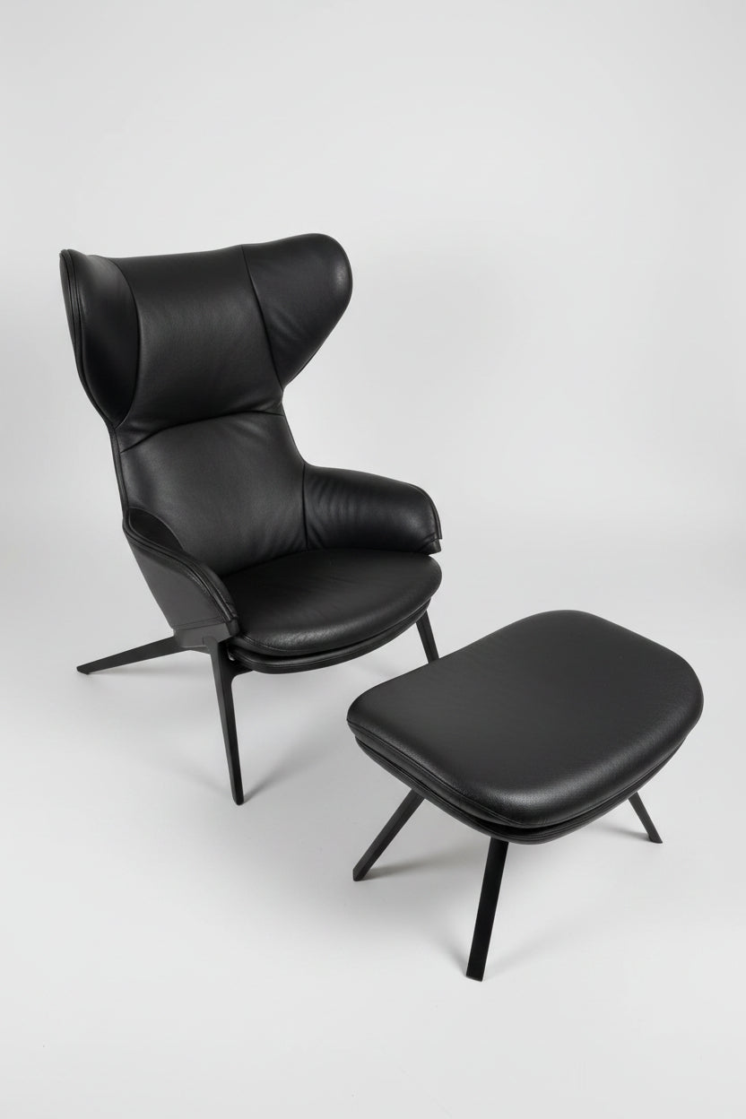 Cassina Sessel P22 + Hocker