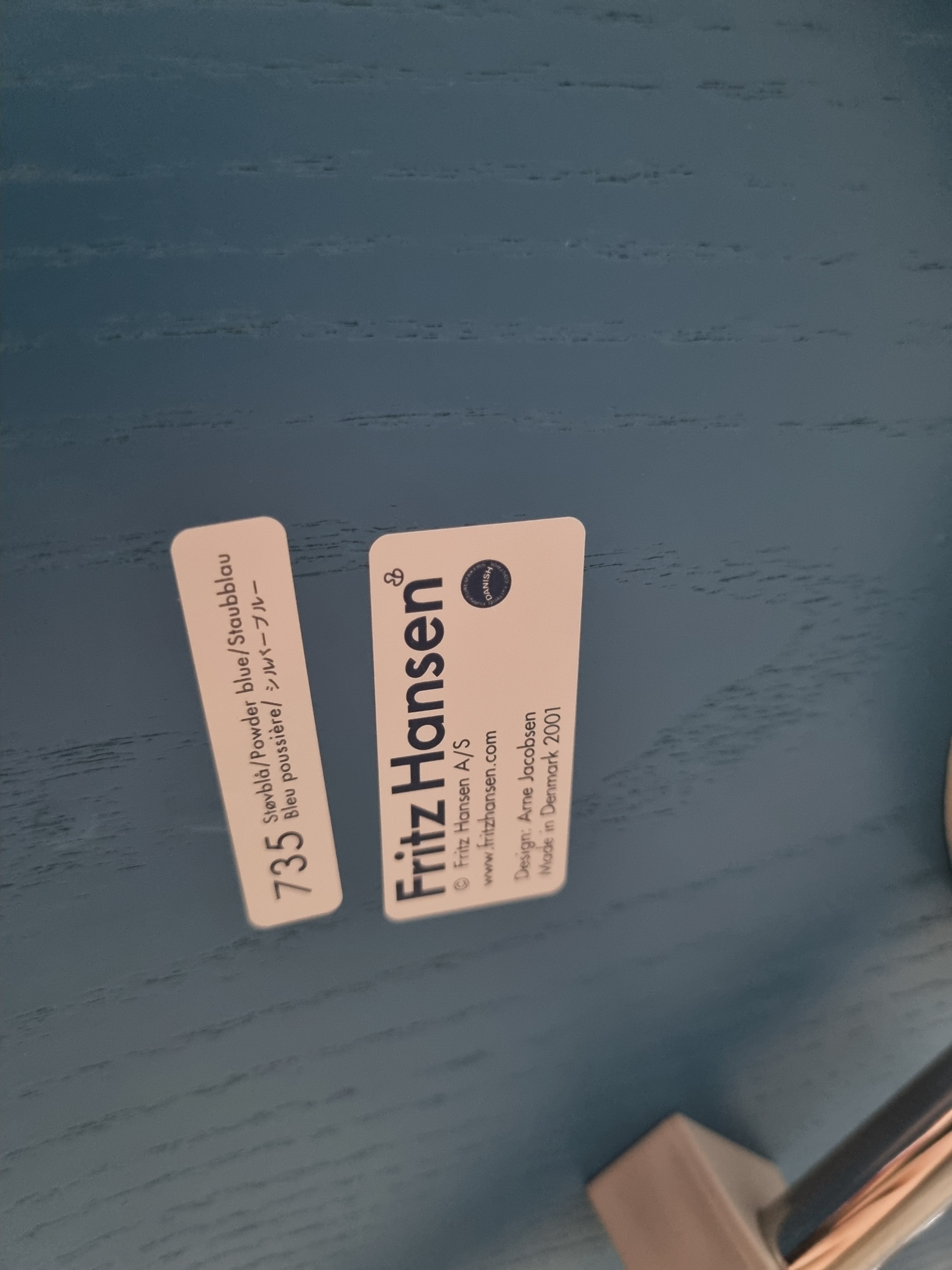 Fritz Hansen Ameise 3107 Jacobsen Arne blau