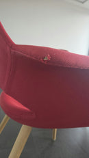 Vitra Organic Chair Sessel, Stoff Rot – leicht gebraucht