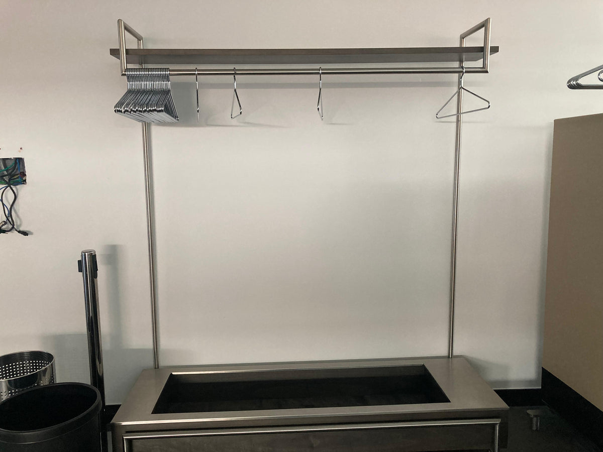 Rollgarderobe / Kleiderständer auf Rollen, 170 × 60 × 200 cm