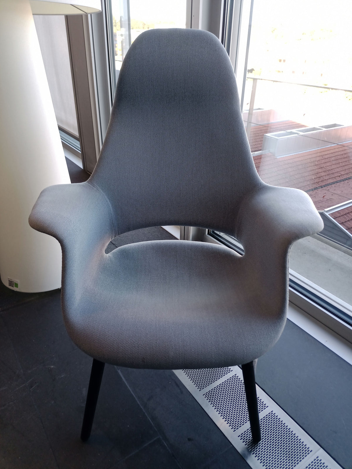 Vitra Organic Highback Sessel, Stoff Blau