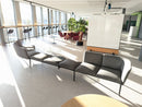 Lapalma ADD Modulsofa, Stoff Grau, Gestell Schwarz, 350 × 300 cm