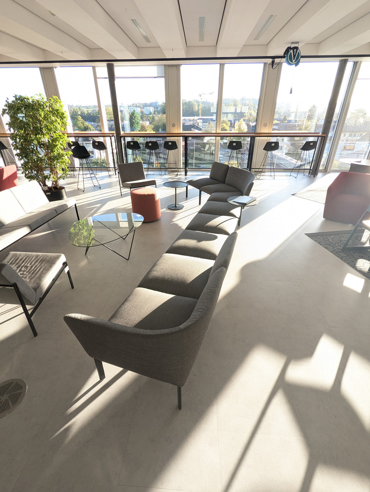 Lapalma ADD Modulsofa S Form, Stoff Grau