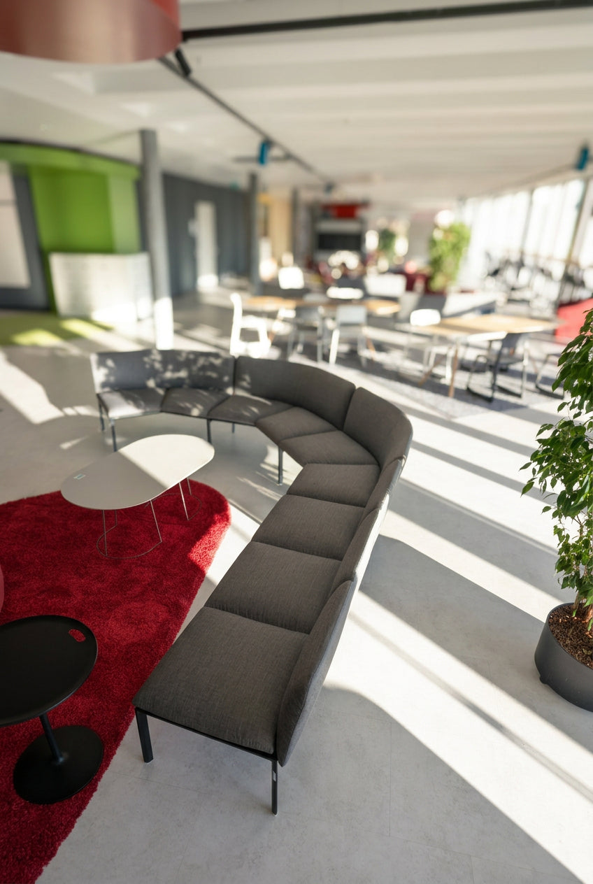 Lapalma ADD Modulsofa, Stoff Grau, 460 × 130 cm