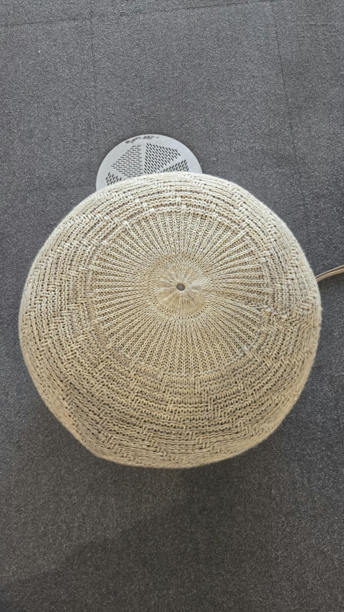IKEA Sandared Pouf, Beige, Ø 50 cm
