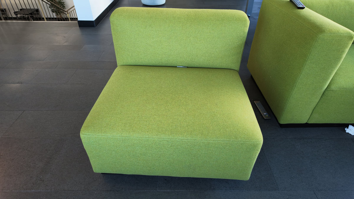 Walter Knoll Sitzelement (Mittelelement), Lemon Green, 80 × 80 cm